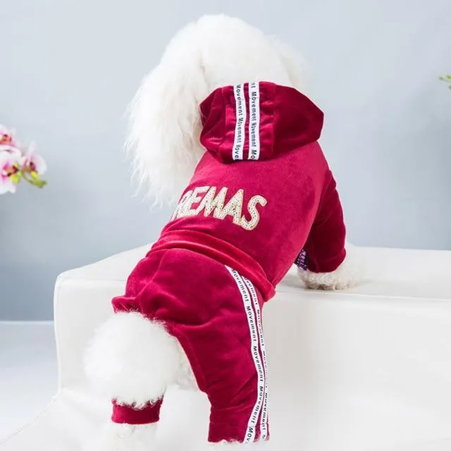 Fashion Coord Dogs Hoodie Sweatshirt & pants/Dog Clothes