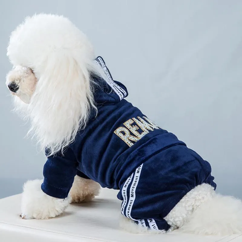 Fashion Coord Dogs Hoodie Sweatshirt & pants/Dog Clothes