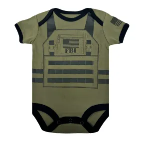 FBI Baby Flak Jacket Baby Bodysuit