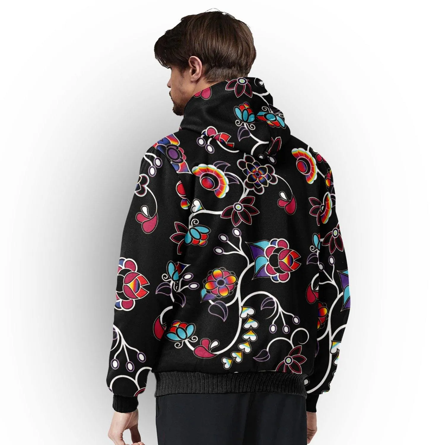 Floral Danseur Sherpa Hoodie