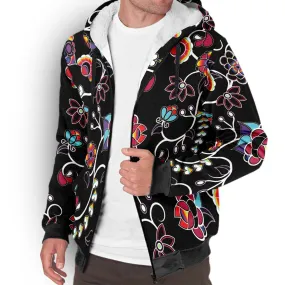 Floral Danseur Sherpa Hoodie