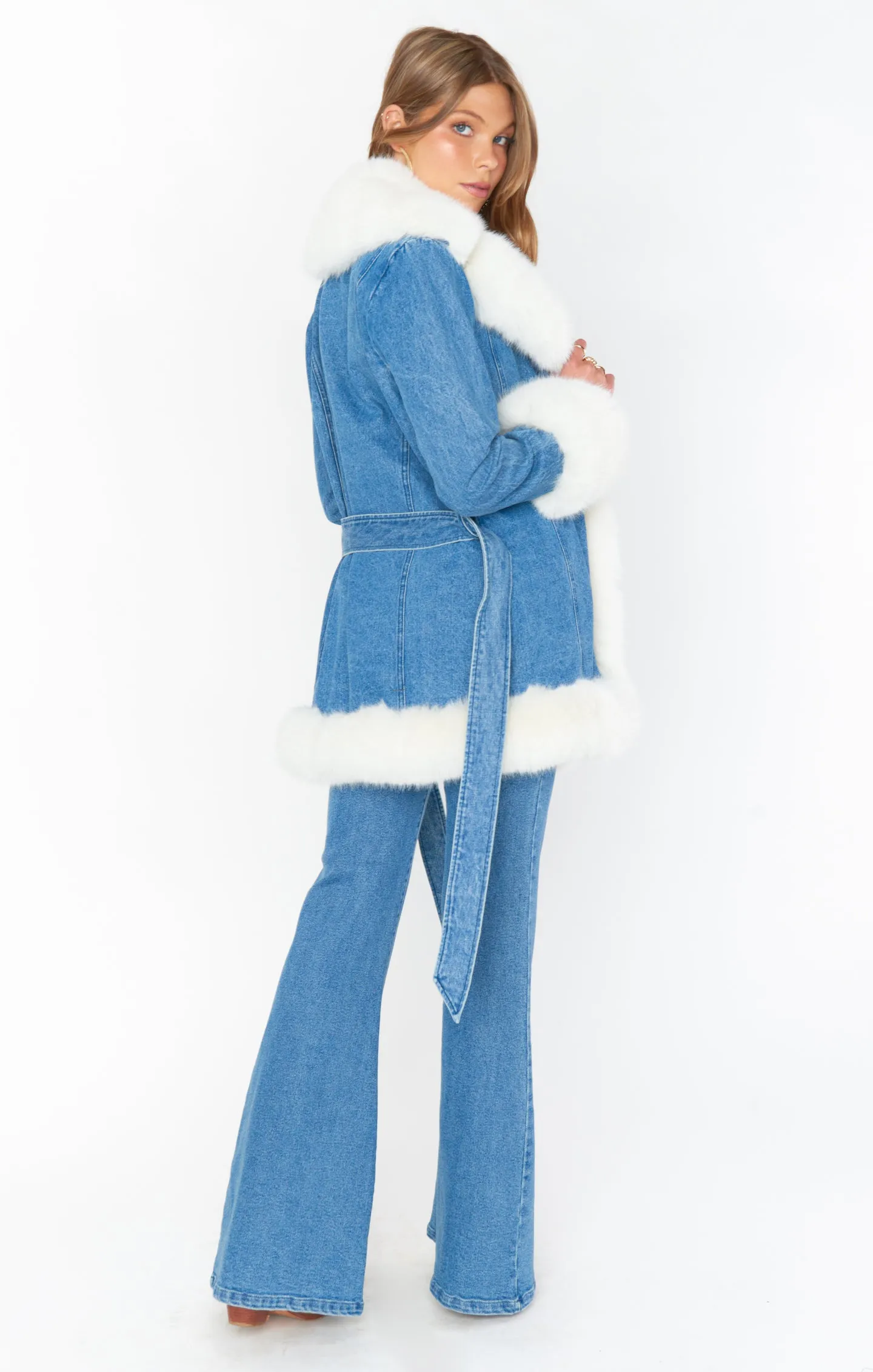 Hudson Coat ~ Sky Rider with Faux Fur