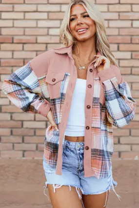 Jackie’s Favorite Plaid Button Up Long Sleeve Shacket