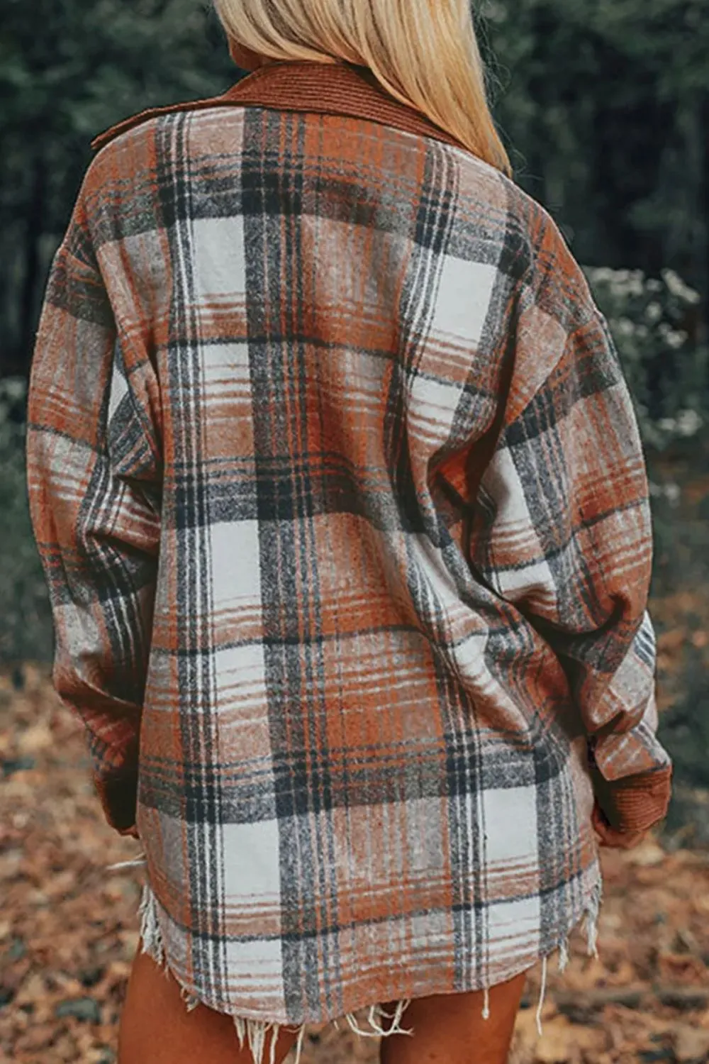 Jackie’s Favorite Plaid Button Up Long Sleeve Shacket