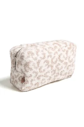 JBG102 Leopard Super Lux Microfiber Makeup Pouch