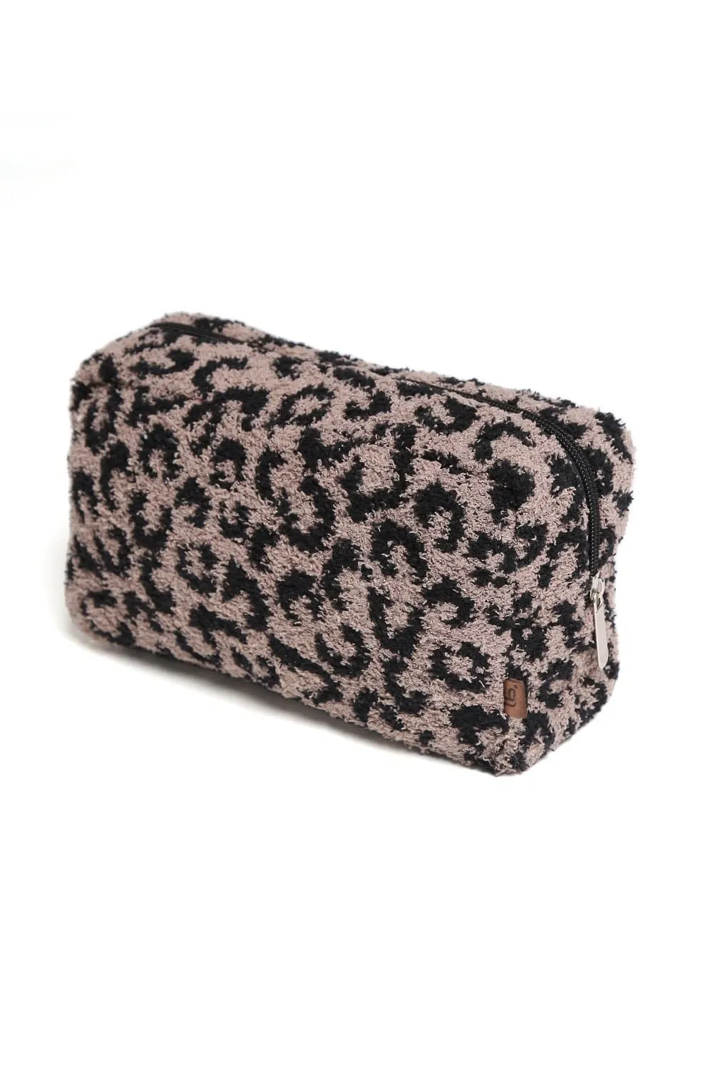 JBG102 Leopard Super Lux Microfiber Makeup Pouch