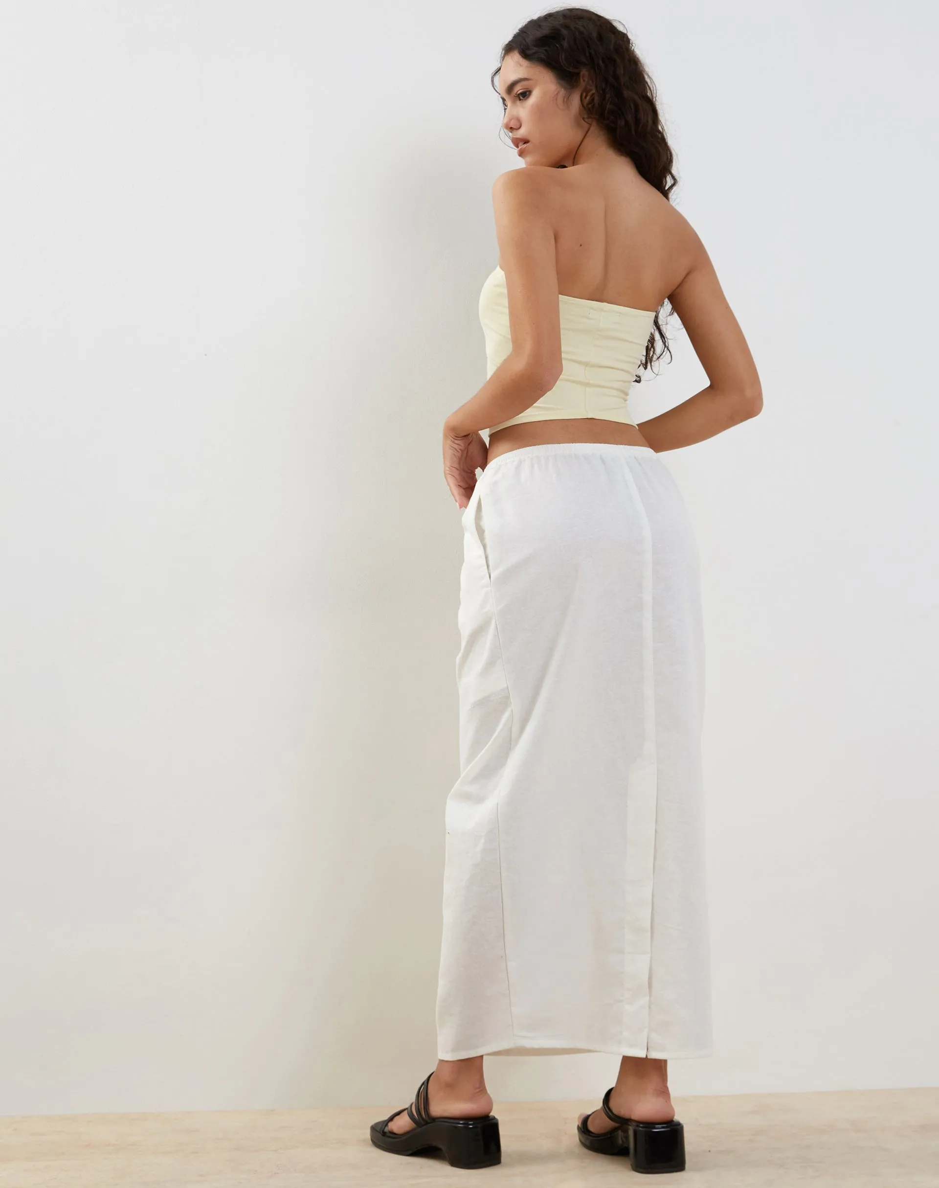 Joelene Maxi Skirt in White