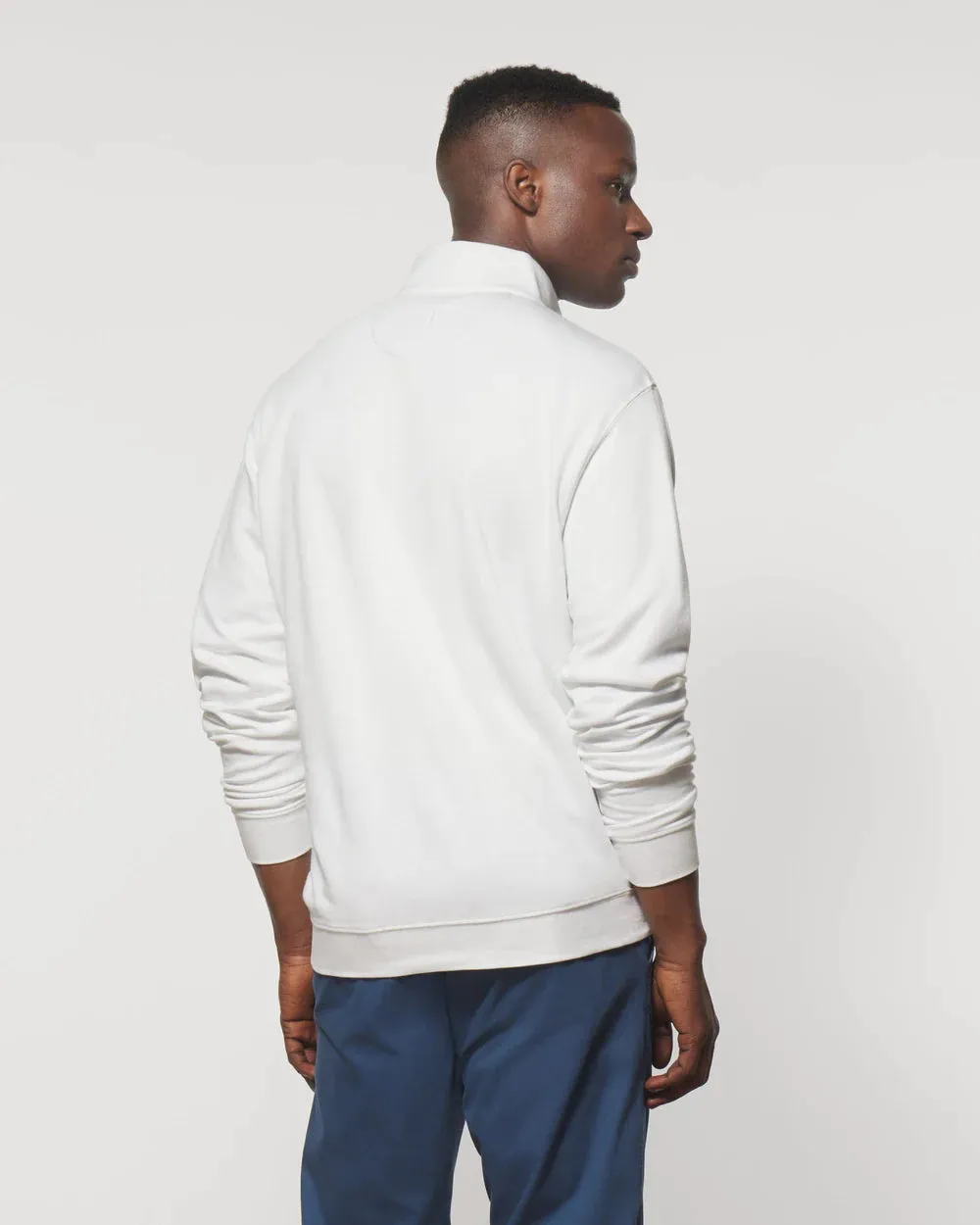 Johnnie-O Sully 1/4 Zip Pullover in White