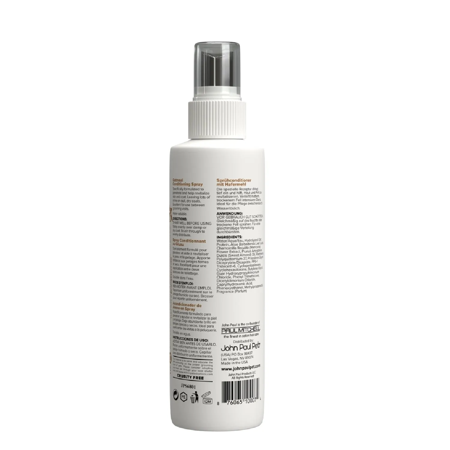 JP PET Oatmeal Conditioning Spray