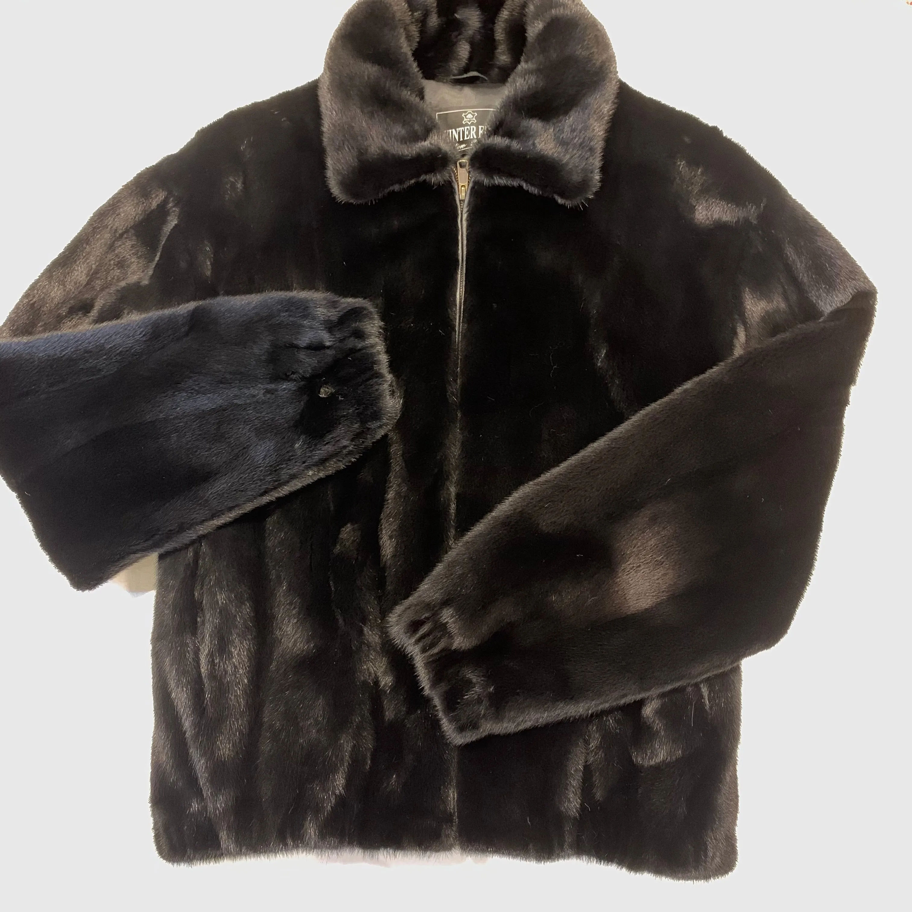 Kashani Black Full Mink Fur Coat