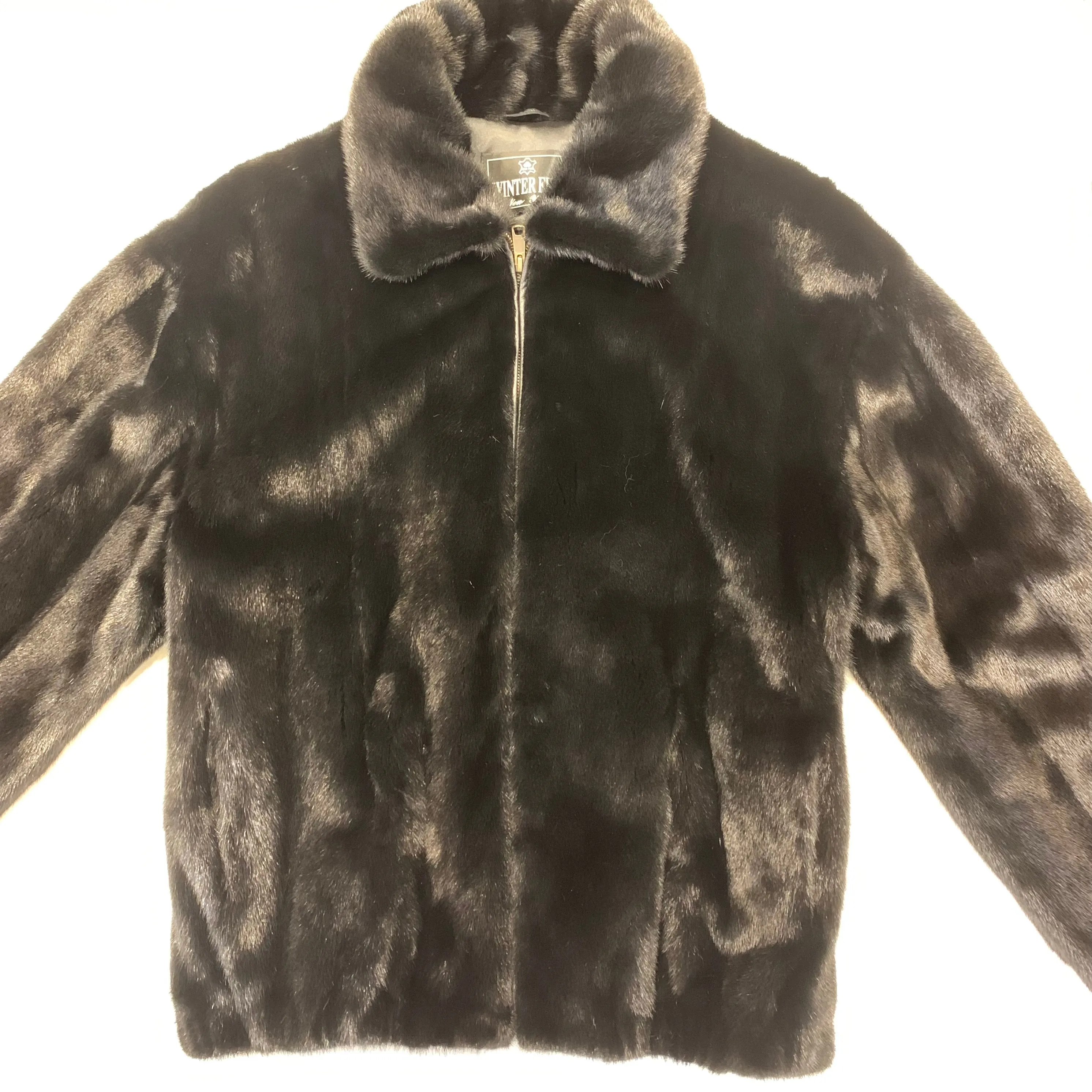 Kashani Black Full Mink Fur Coat