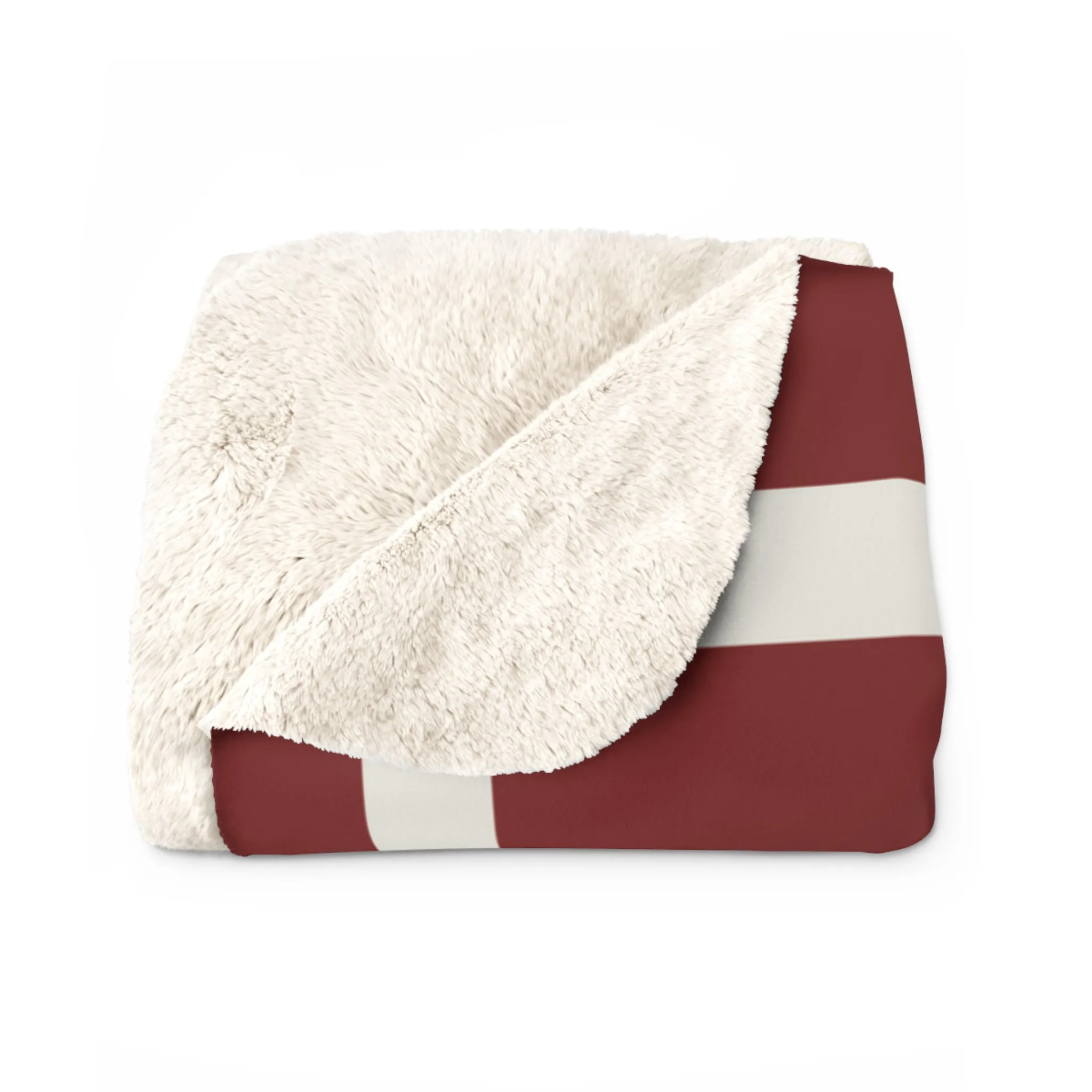 Kennedy for President Bordered Red Sherpa Fleece Blanket