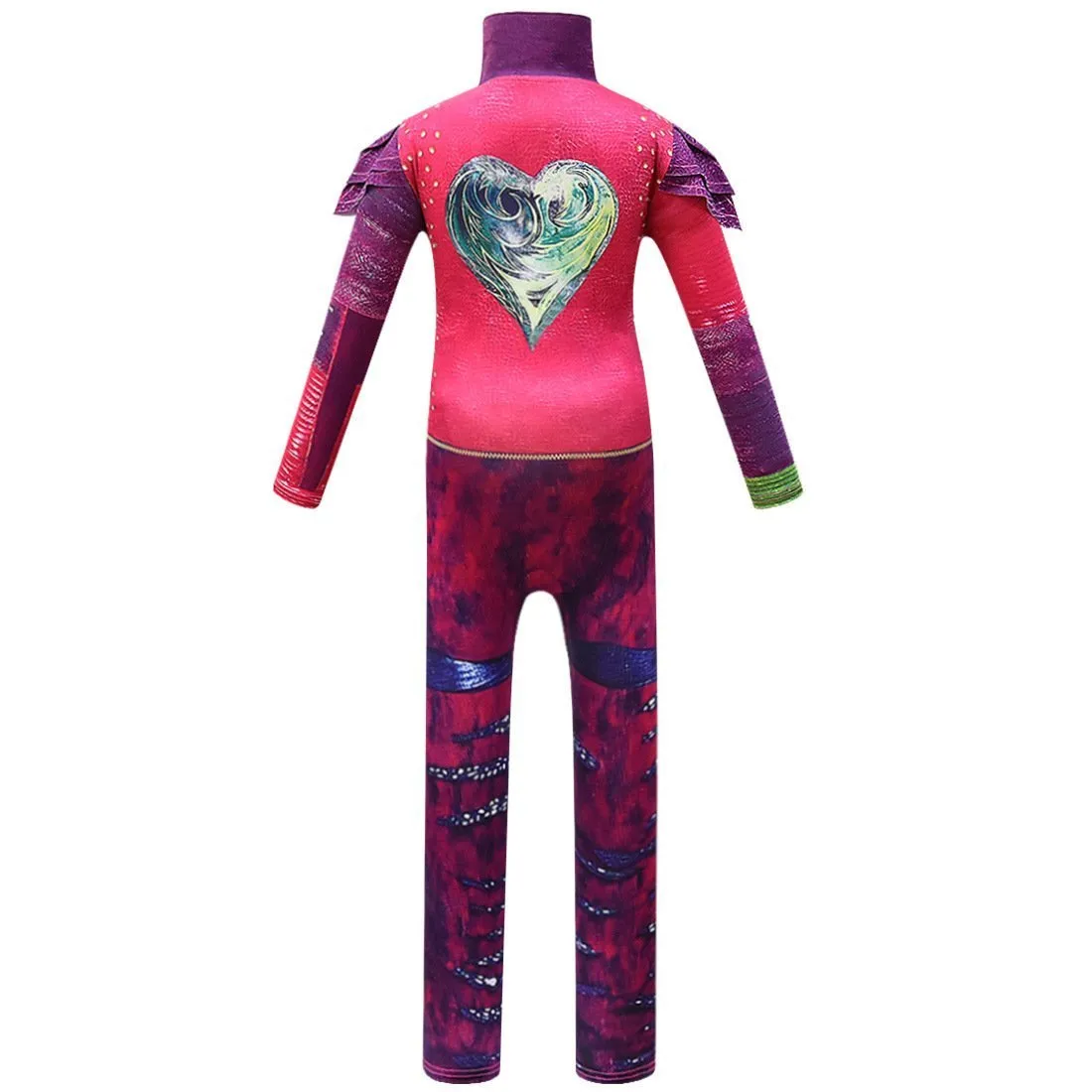 Kids Descendants Mal Cosplay Zentai Suit Costume Children Jumpsuit Bodysuit Outfits