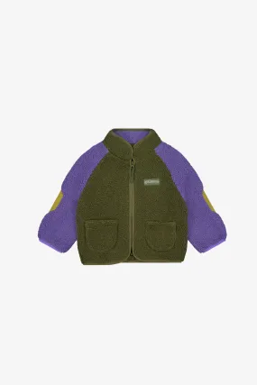 KIDS SHERPA JACKET | OLIVE