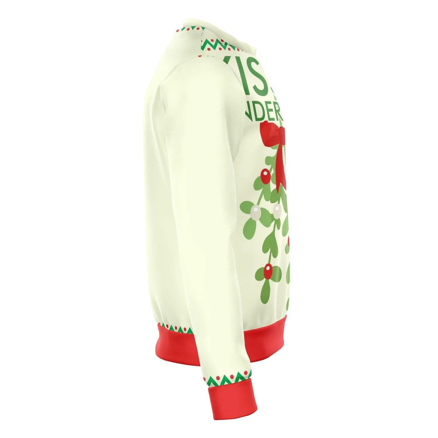 Kiss It under the mistletoe funny ugly Christmas sweater