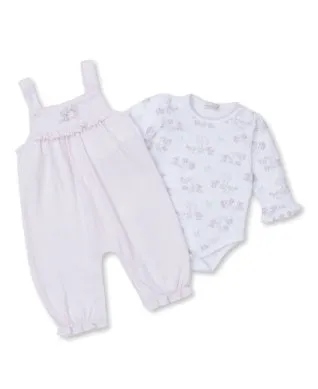 Kissy Kissy Forest Fun Dungarees Set Pink