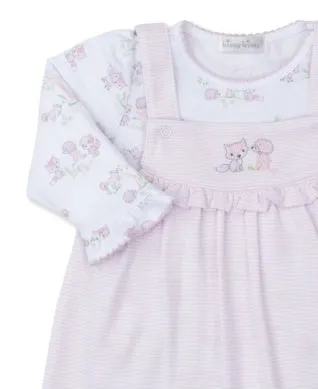 Kissy Kissy Forest Fun Dungarees Set Pink