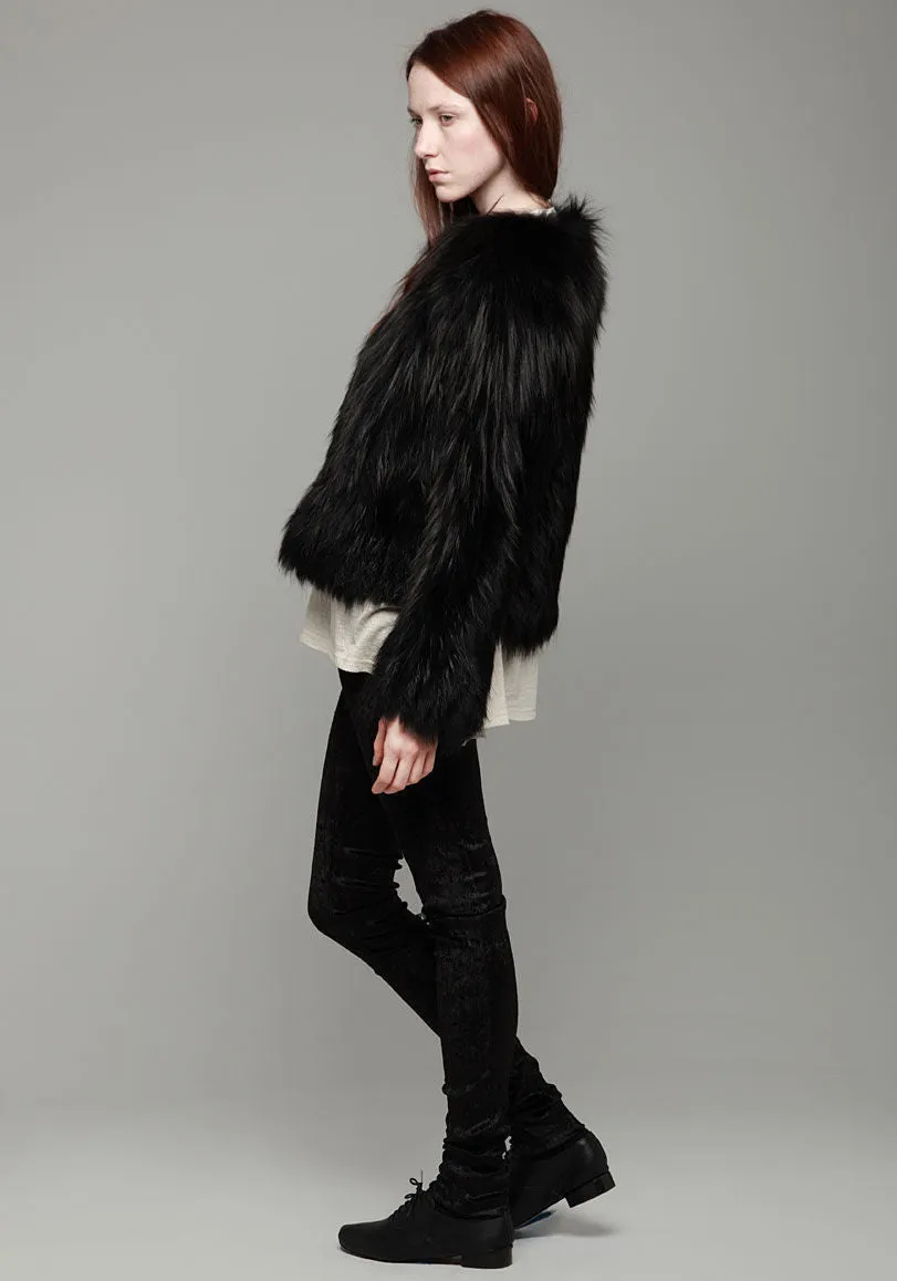 Knitted Fox Fur Callas Coat