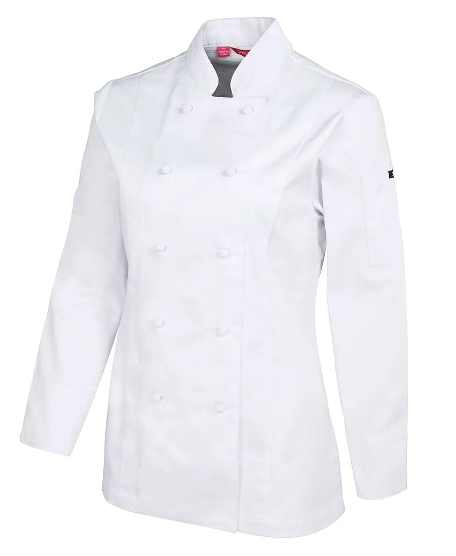 Ladies Vented Chef's Jacket - Long Sleeve