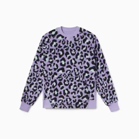 Lavender Leopard Floof Crew