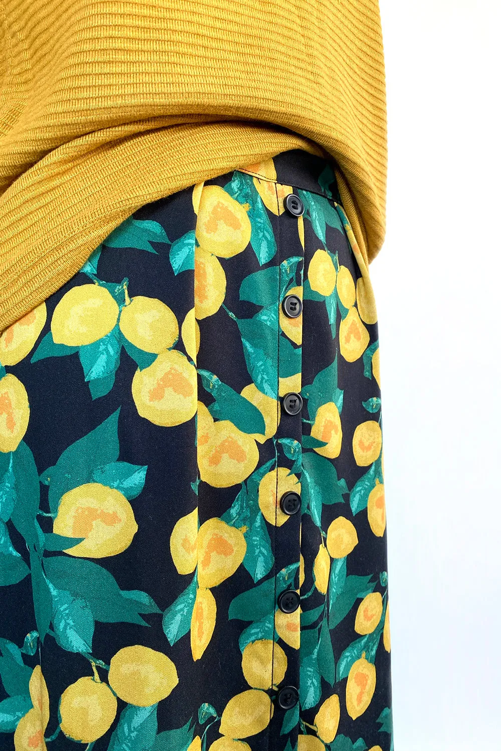 LEMON MIDI SKIRT