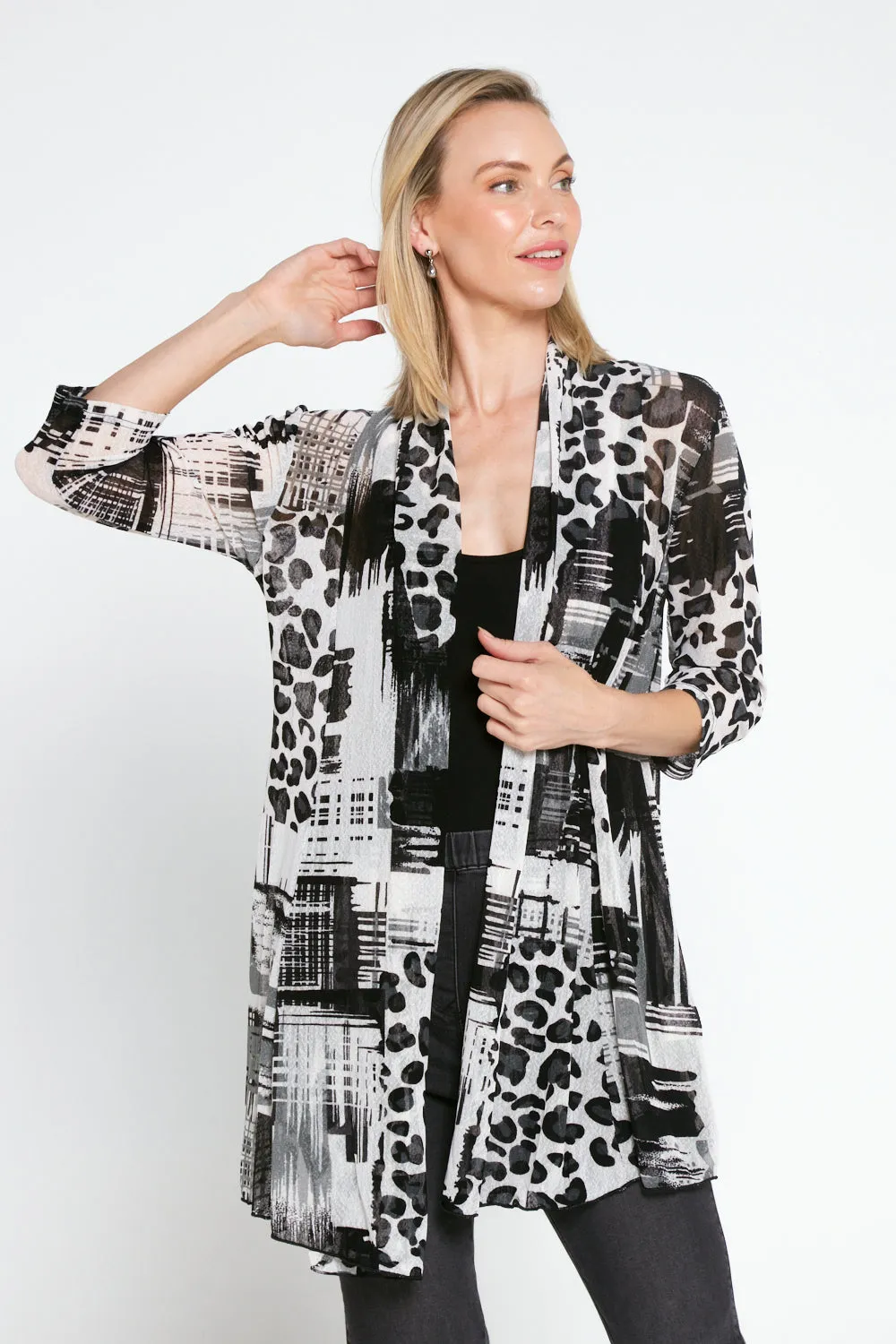 Lexie Easy Fit Jacket - Snow Leopard