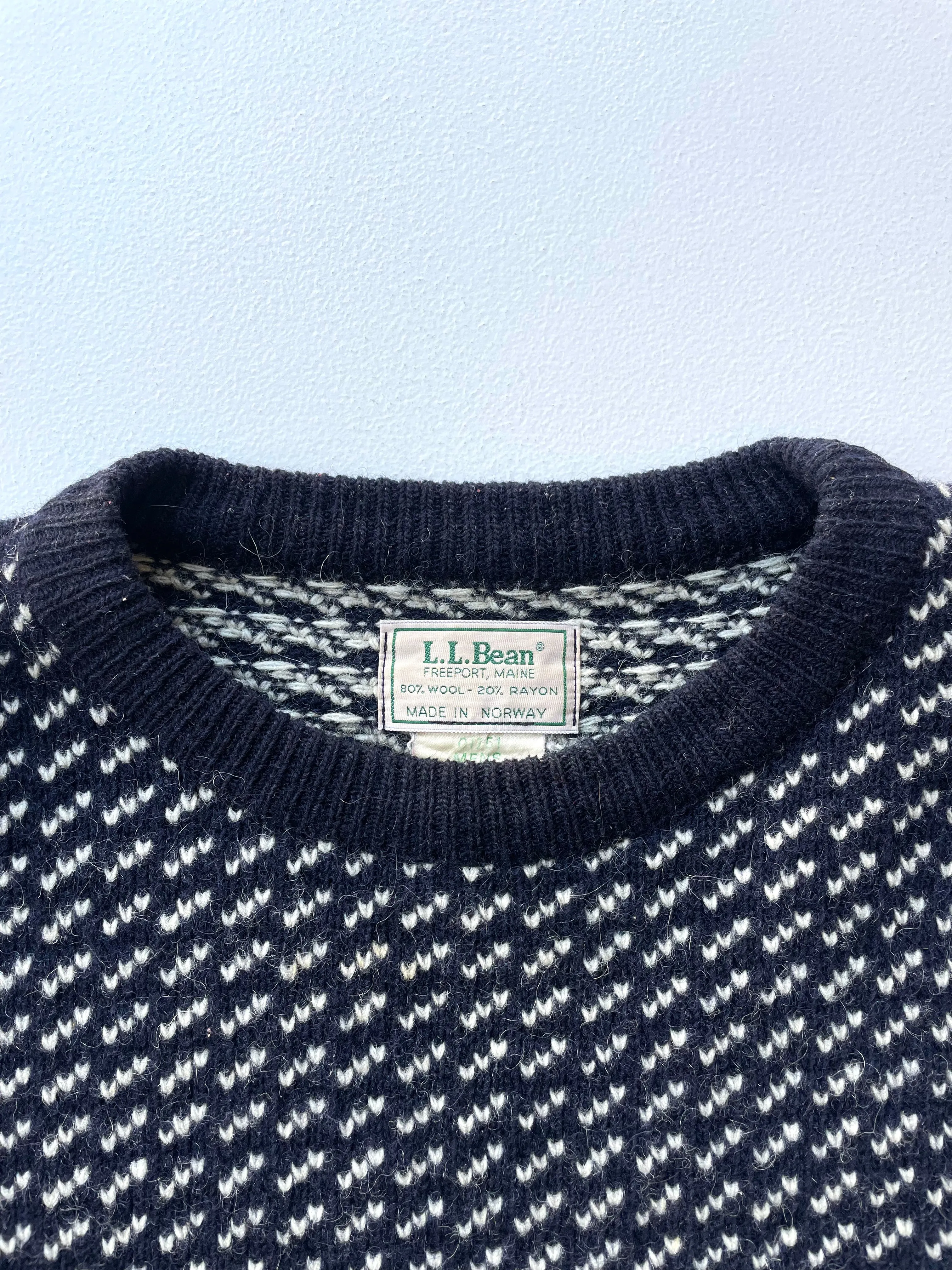 L.L. Bean Norwegian Sweater | 1970s