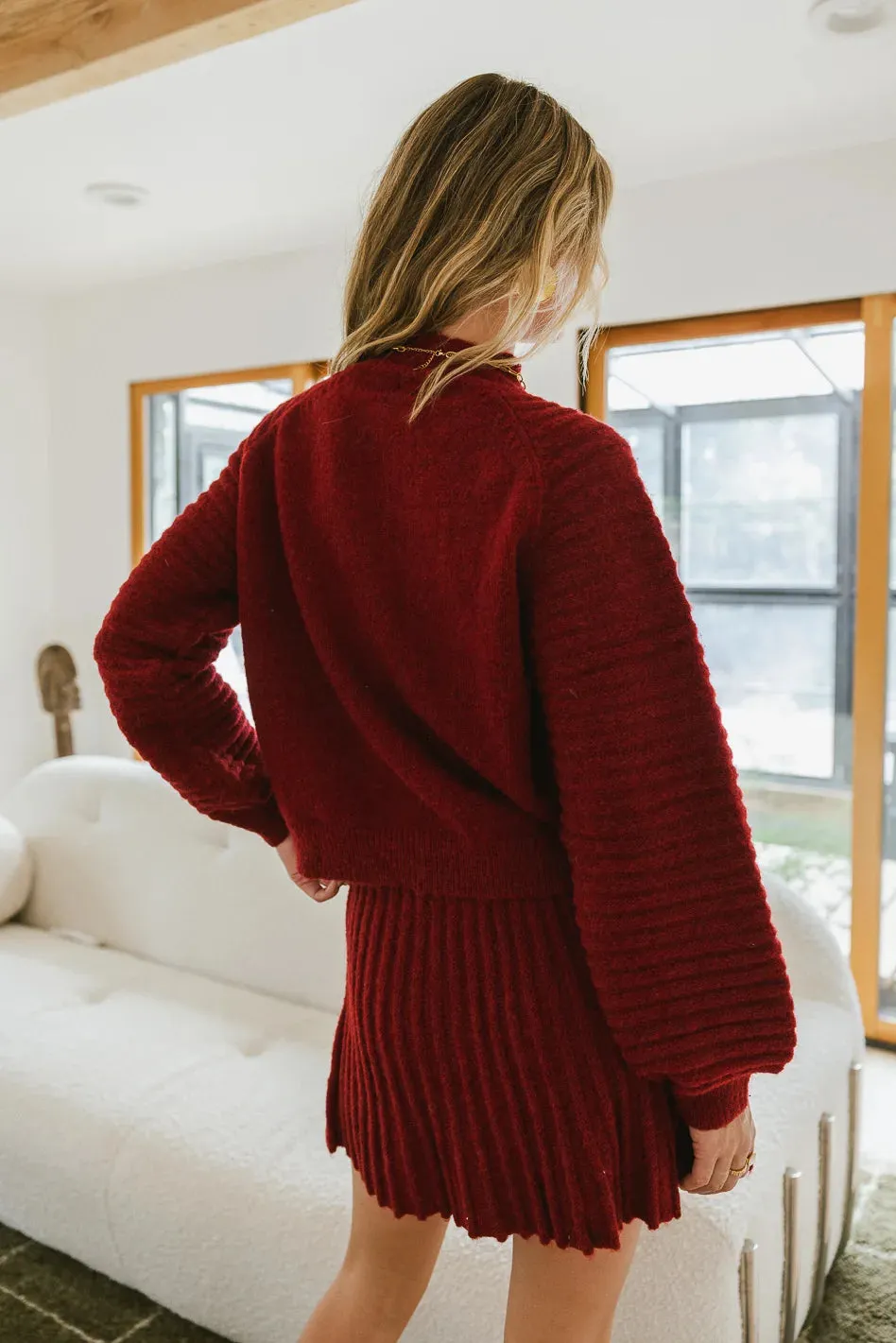 Lloyd Cozy Sweater in Red