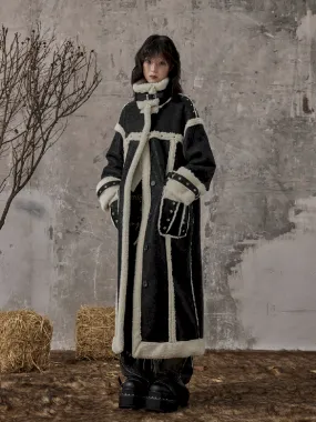 Long Lamb Wool Fur Coat【s0000010976】