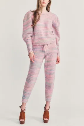 Love Shack Fancy - Olvera Pant in Pink Cloud