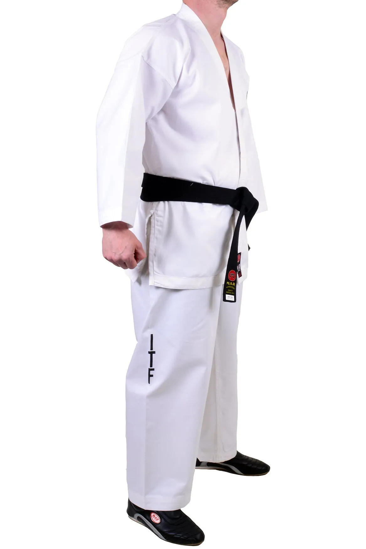 MAR-039 | White ITF Taekwondo Student Uniform   FREE BELT