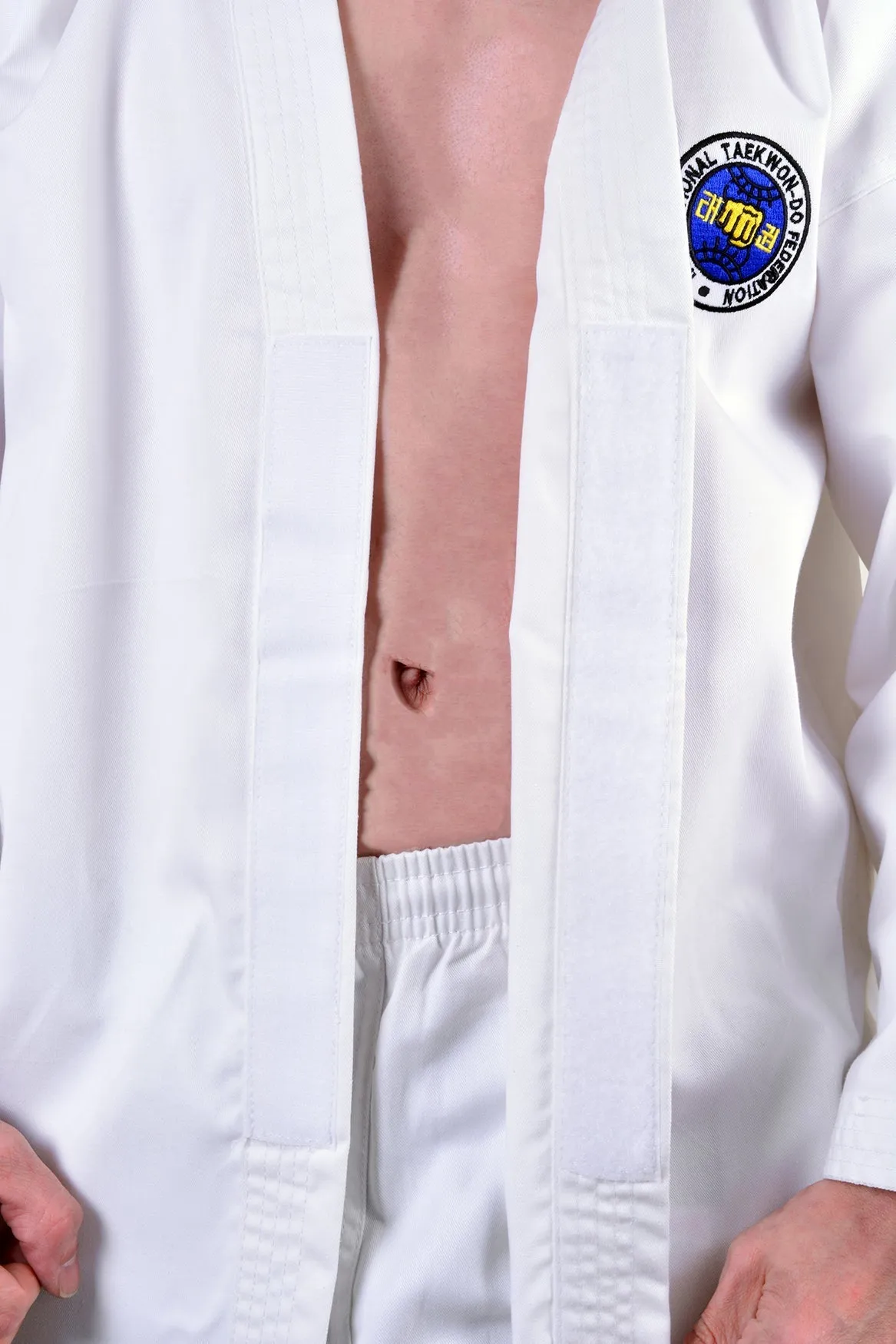 MAR-039 | White ITF Taekwondo Student Uniform   FREE BELT