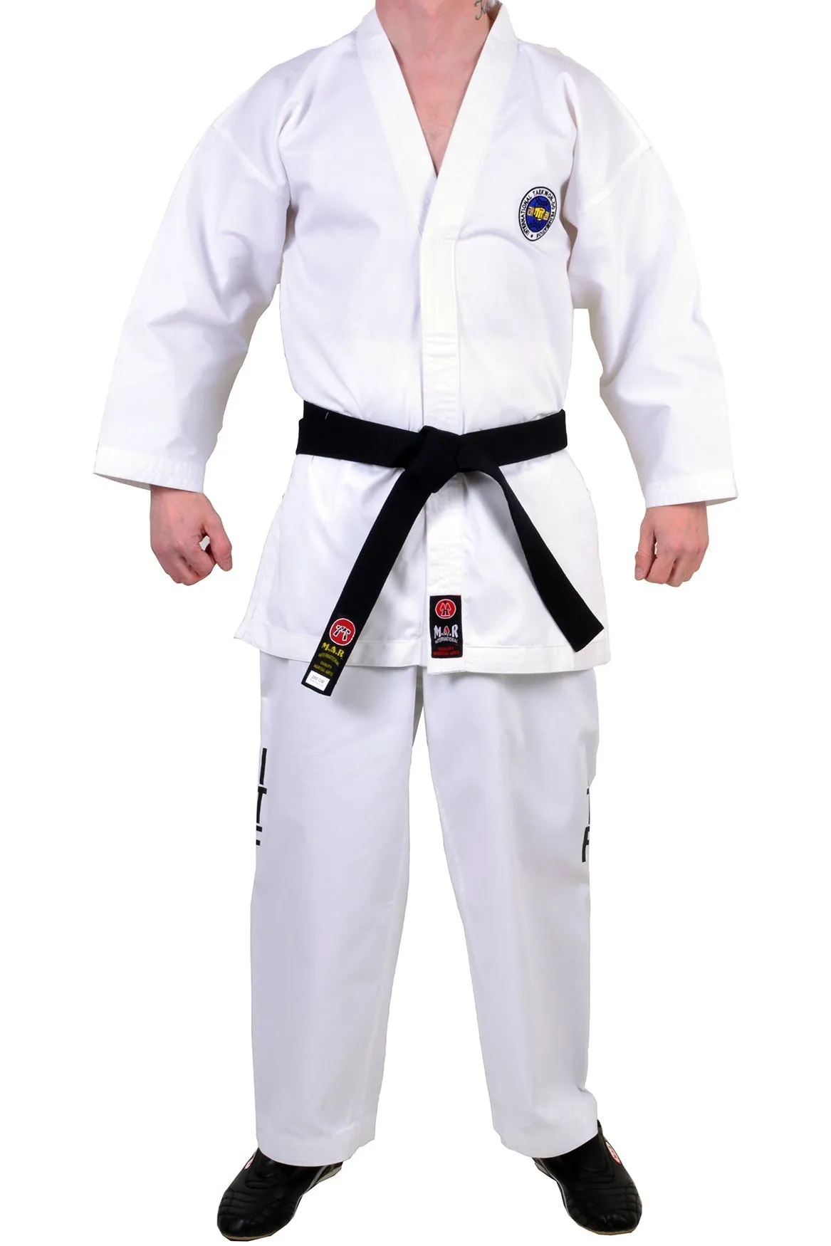 MAR-039 | White ITF Taekwondo Student Uniform   FREE BELT