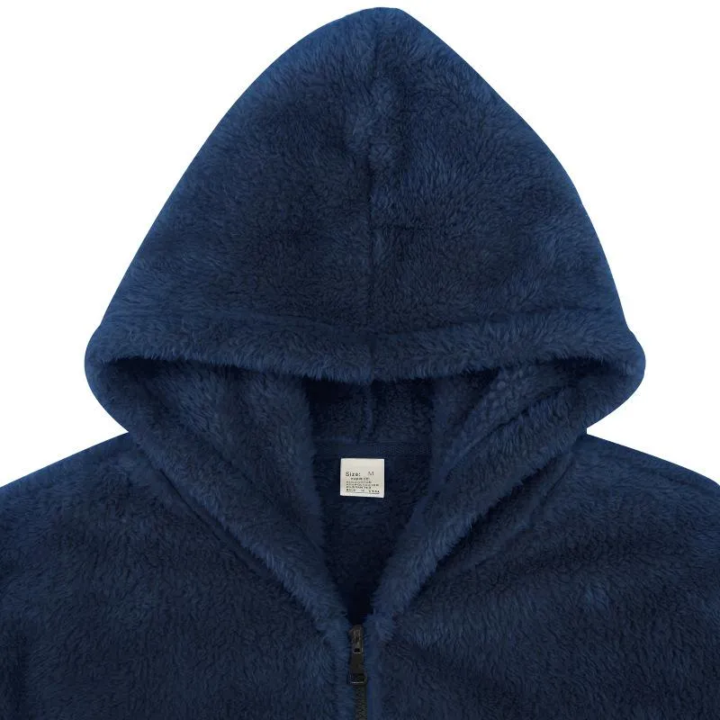 Men's Double Sided Velvet Hooded Jacket 82236518YM