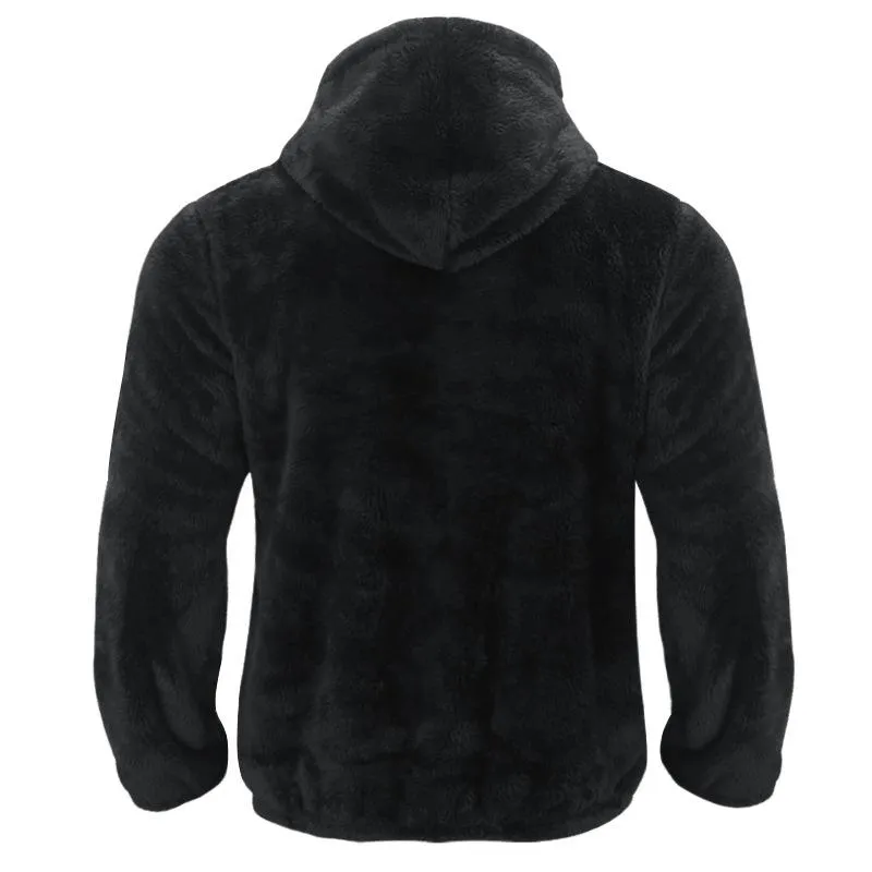 Men's Double Sided Velvet Hooded Jacket 82236518YM