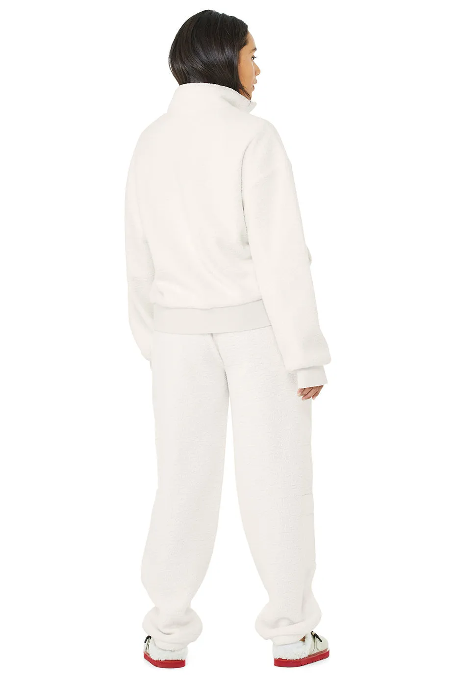 Micro Sherpa Solstice Coverup & Micro Sherpa High-Waist Solstice Sweatpant Set