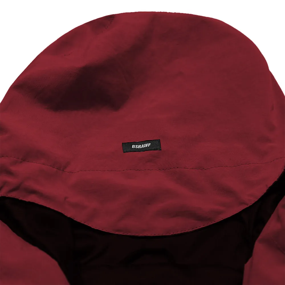 MMM WINDBREAKER HOODED JACKET BURGUNDY