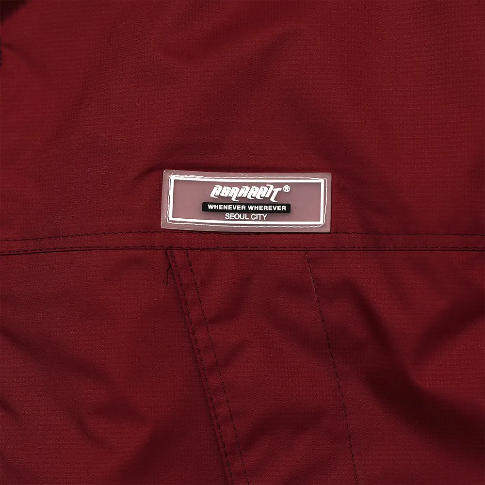 MMM WINDBREAKER HOODED JACKET BURGUNDY