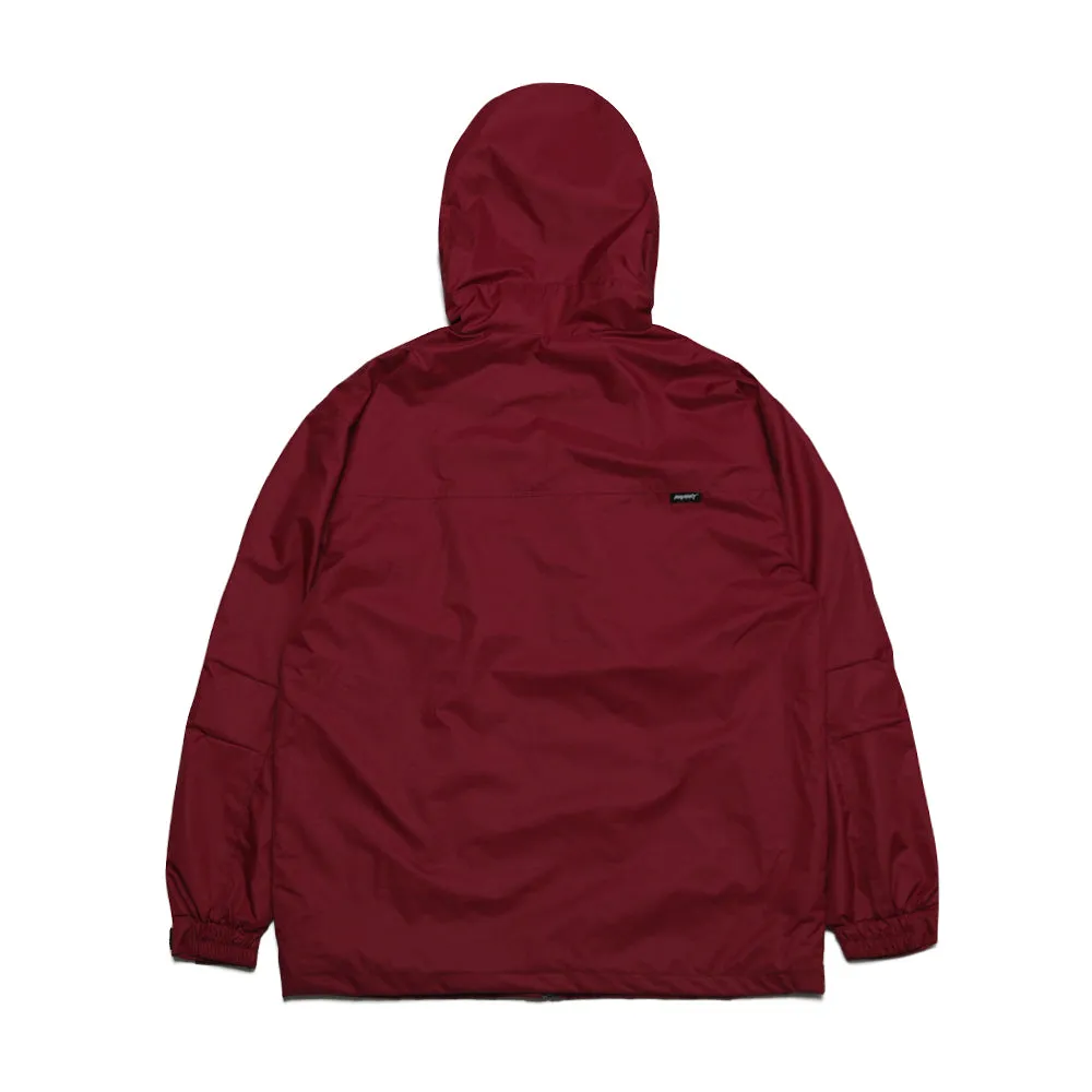 MMM WINDBREAKER HOODED JACKET BURGUNDY