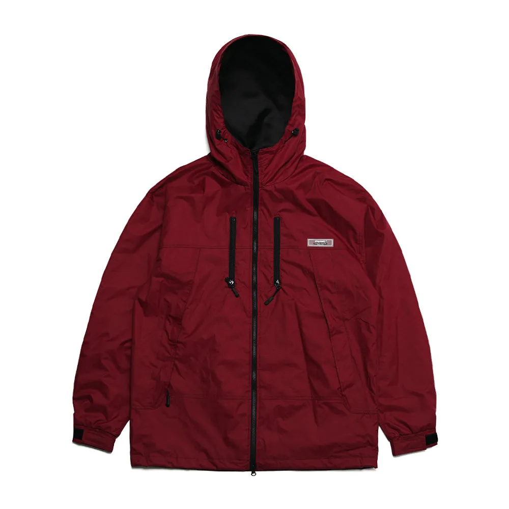 MMM WINDBREAKER HOODED JACKET BURGUNDY