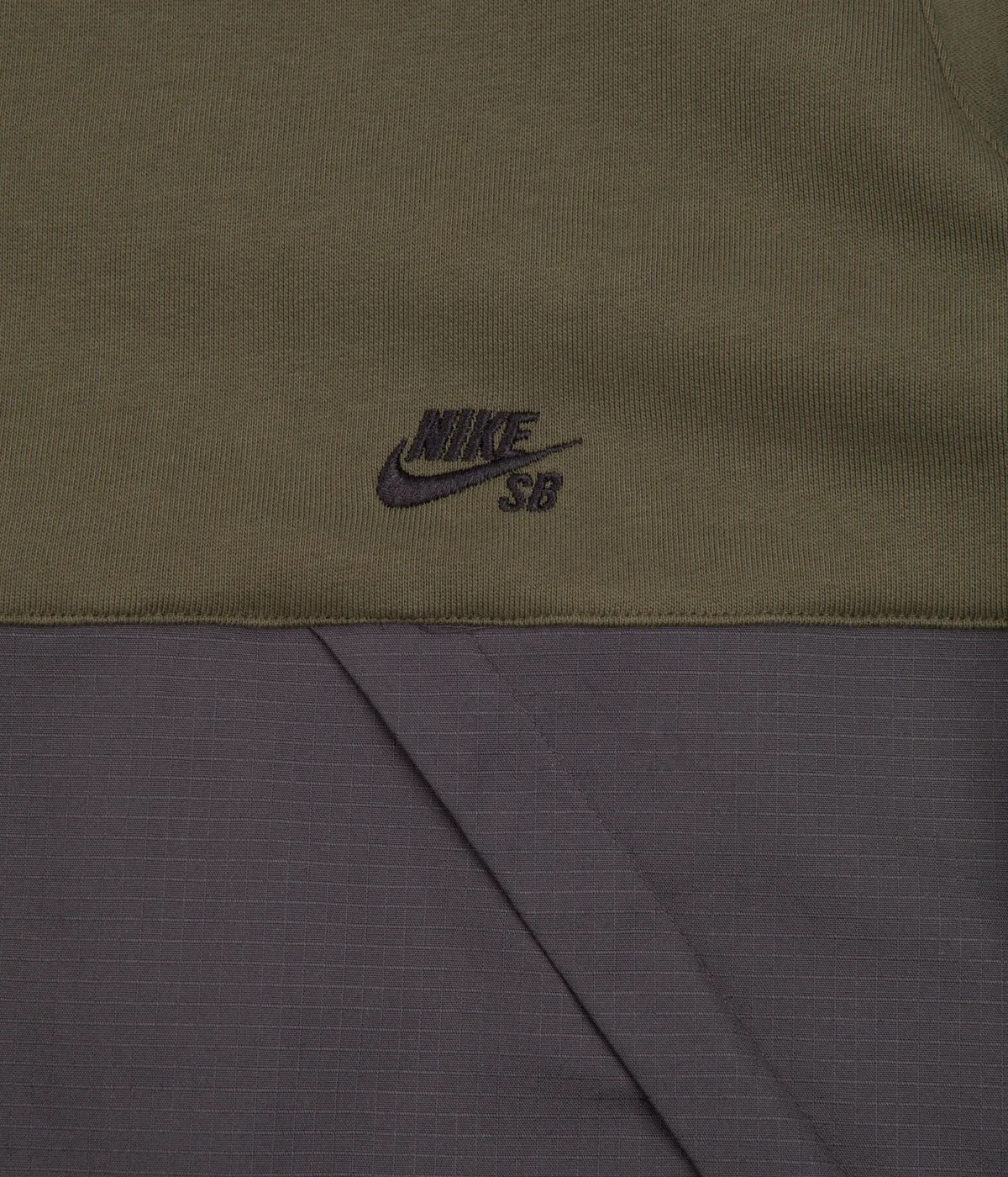 Nike SB Rugby Pullover Jacket - Cargo Khaki / Anthracite / White / Black