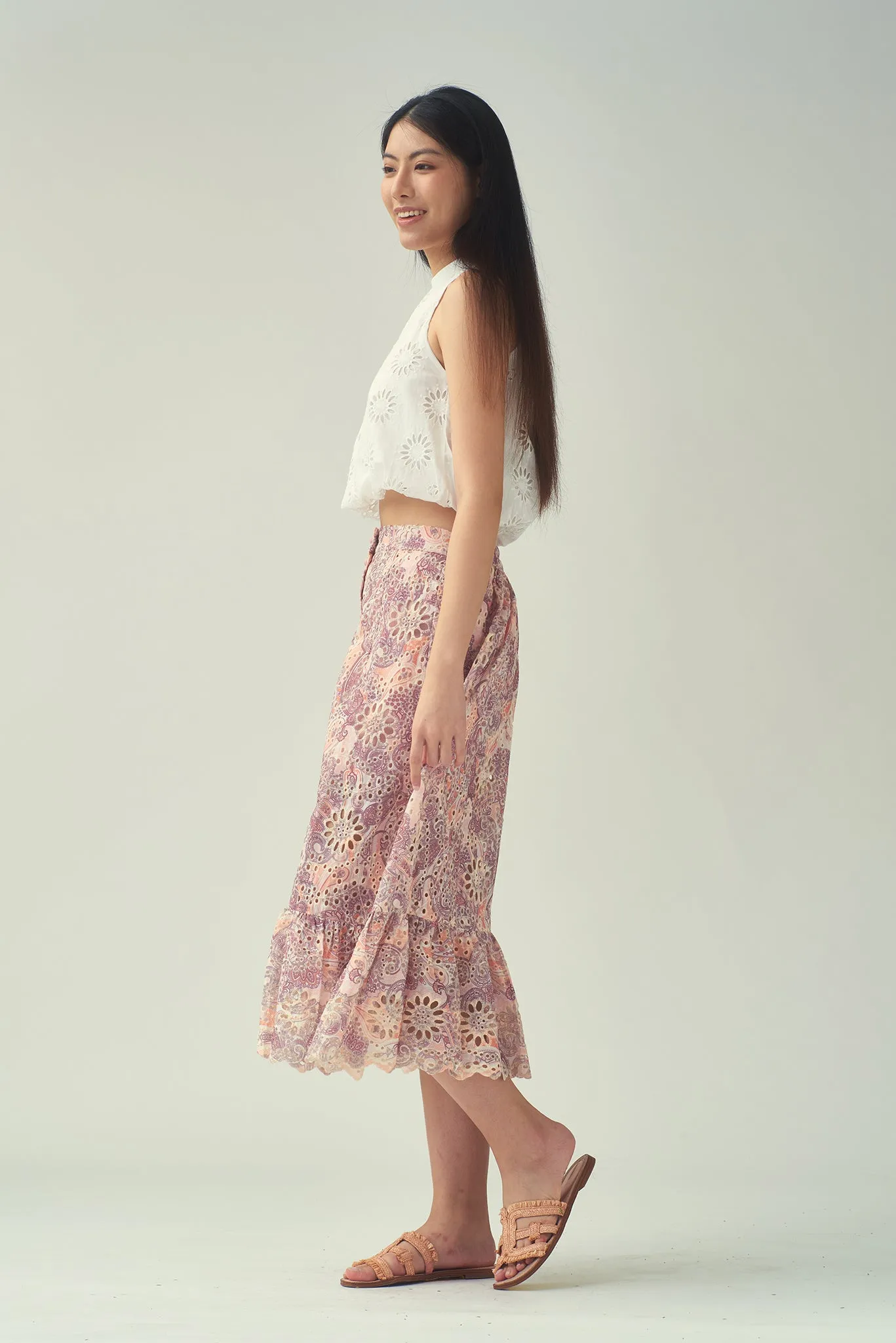 NORMA Gathered Skirt (Blush)