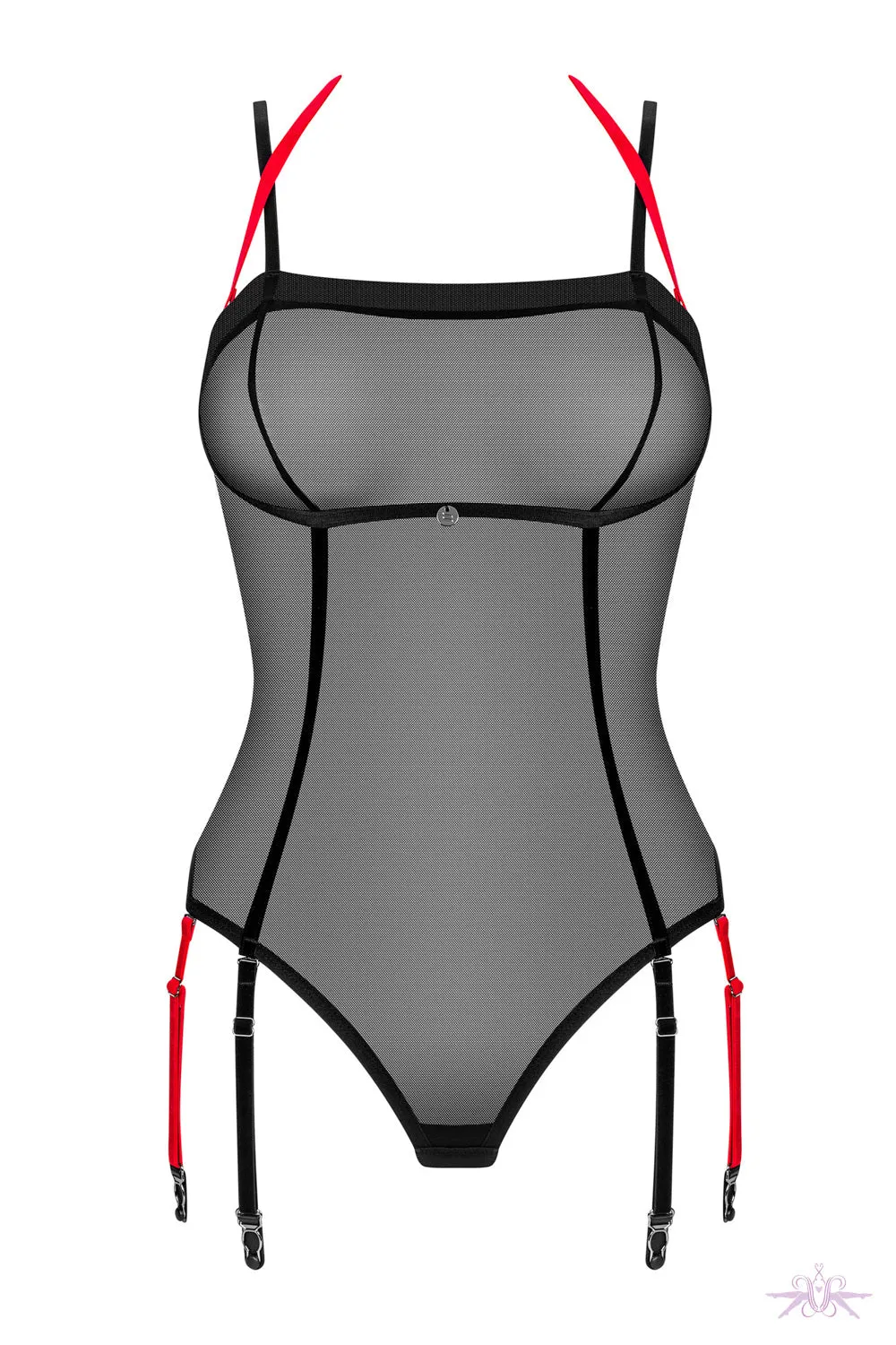 Obsessive Glandez Bodysuit With Suspenders