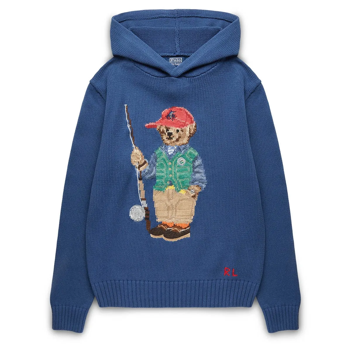 ORIGINAL LABEL FISHING BEAR HOODED SWEATER