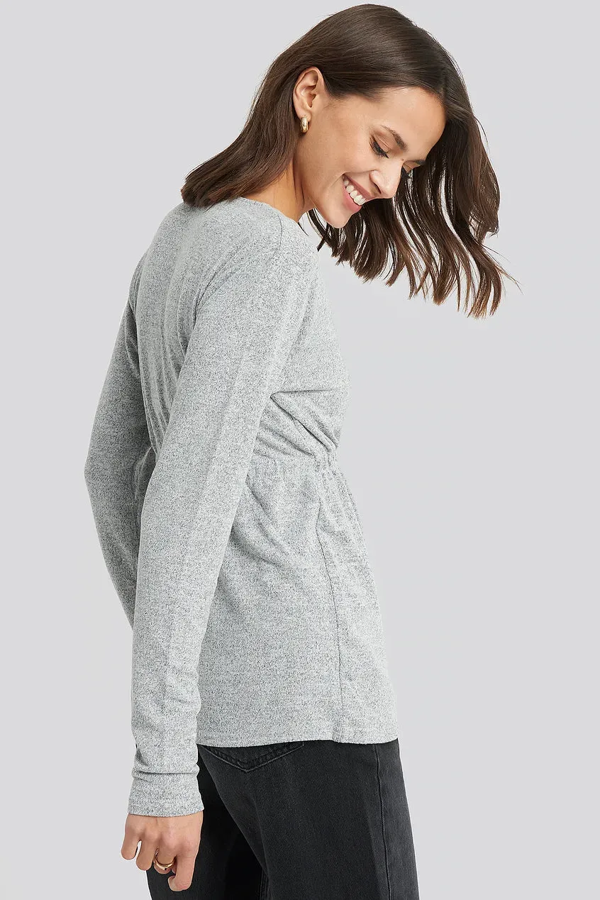 Overlap Light Knitted Sweater