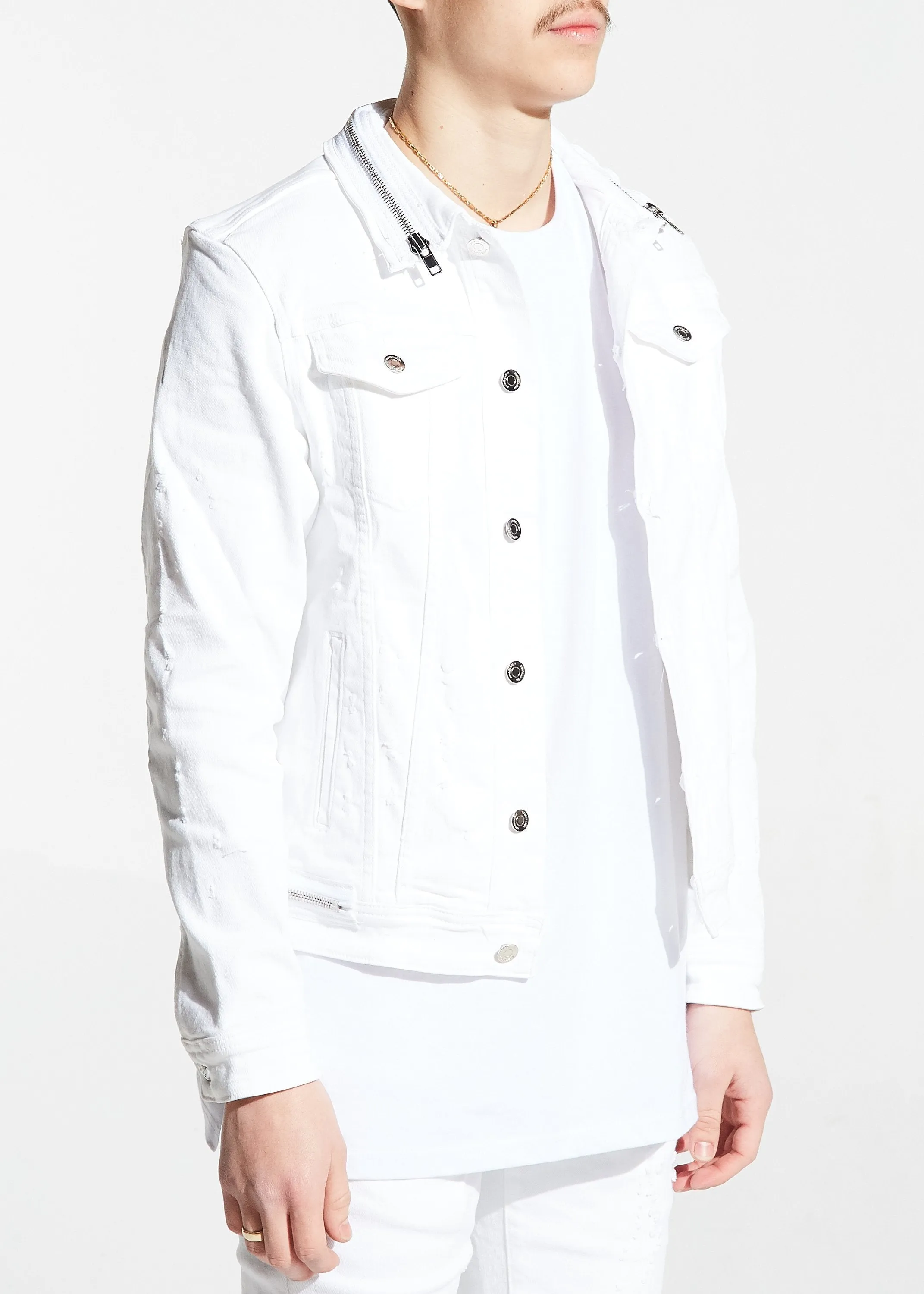 Parker Denim Jacket (White)