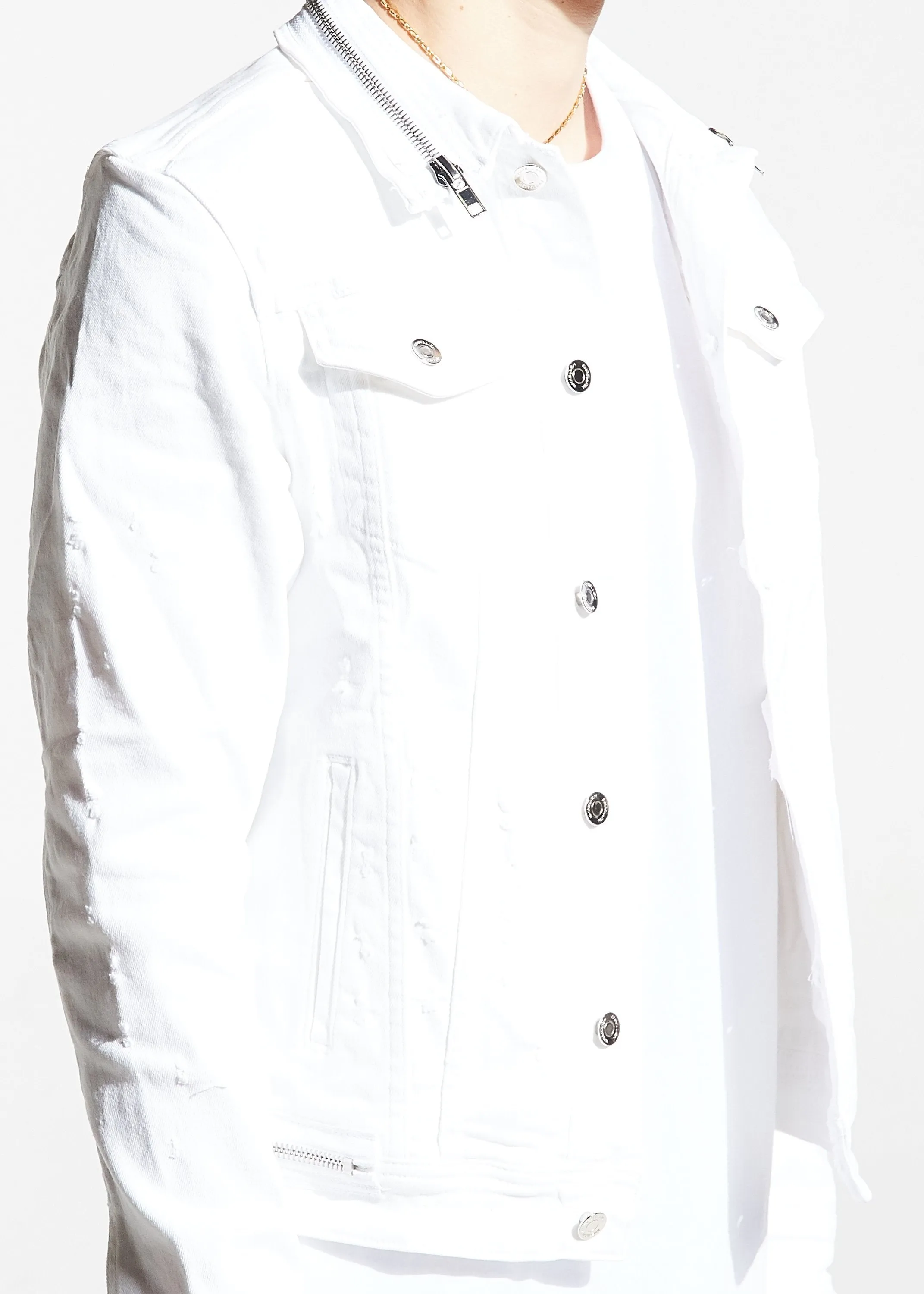 Parker Denim Jacket (White)