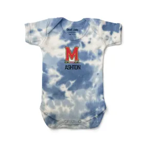 Personalized Maryland Terrapins M Tie Dye Bodysuit