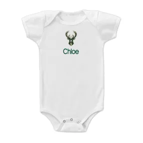 Personalized Milwaukee Bucks Bodysuit