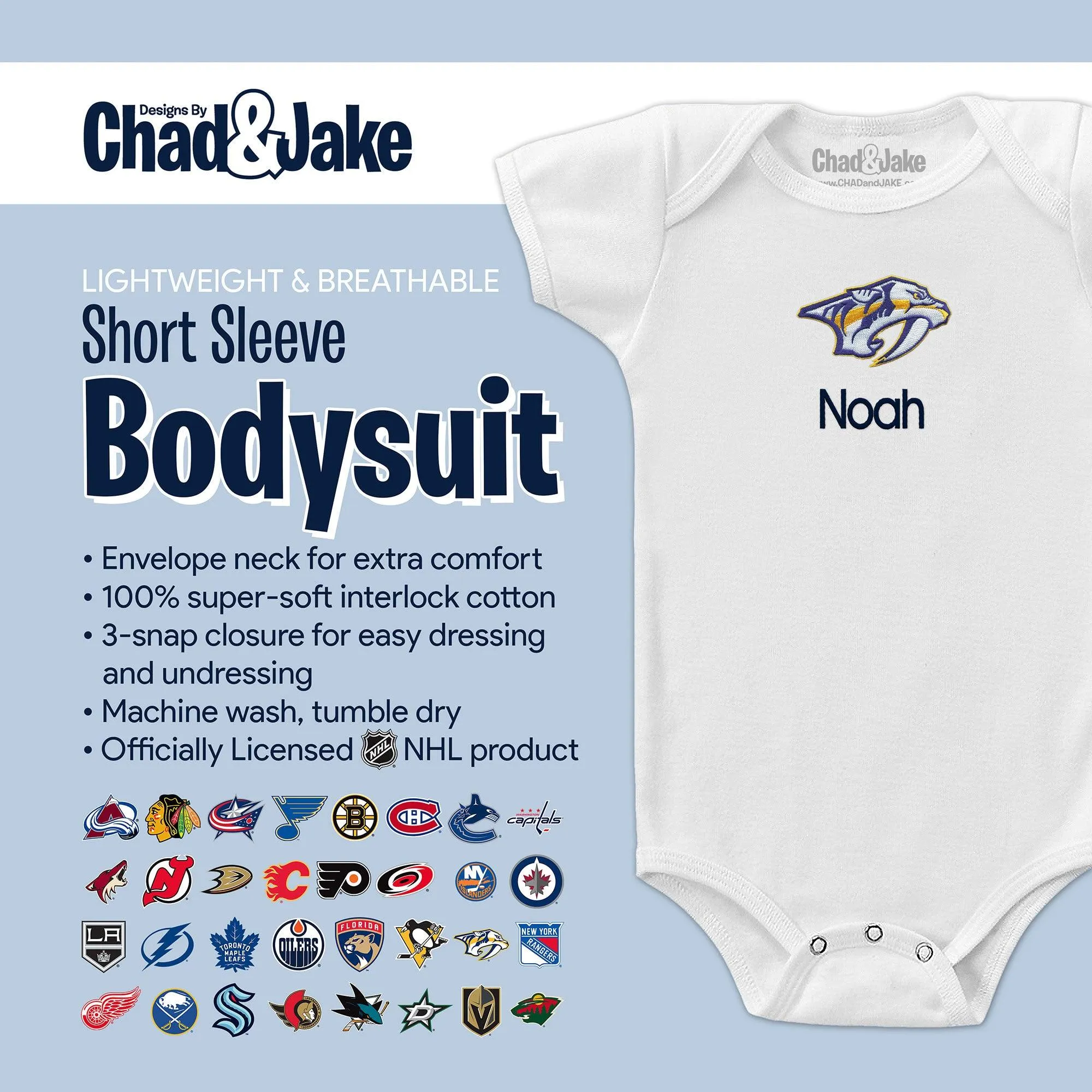 Personalized Nashville Predators Bodysuit